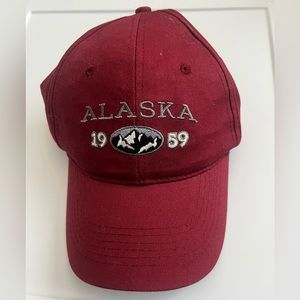 Red 1959 Alaska Adjustable Baseball Cap